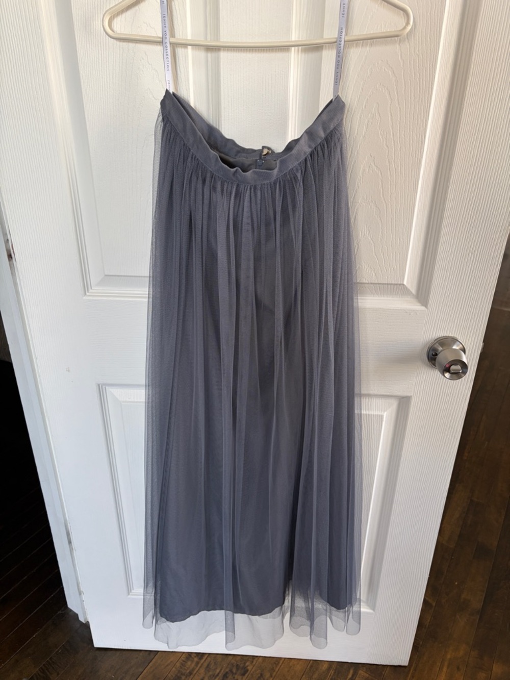 Jenny Yoo - Gray Tulle Maxi Skirt - Women